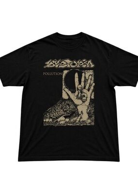 Gildan Black Graphic Band Tee